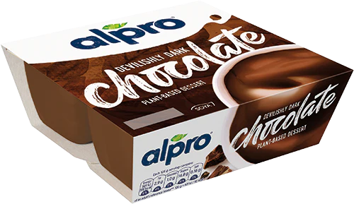 Alpro Dessert Cups 4pk - Dark 500g