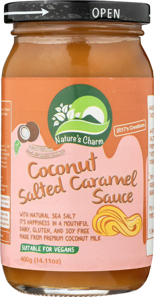 Nature's Charm Coconut Salted Caramel Sauce 400g