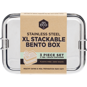 Ever Eco Stainless Steel Stackable XL Bento Snack Box