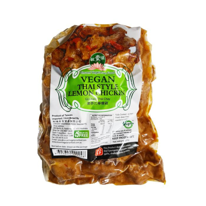 Vincent Vegetarian Thai Style Lemon Chicken 600g (cold)