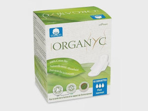 Organyc Ultra Thin Pads - Moderate Wings 10pk